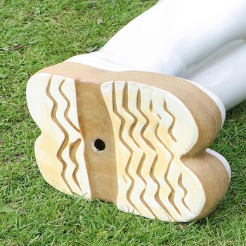 Personalised Braidley White Welly Boots Planter, 4 of 8