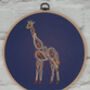 Giraffe Banner Embroidery Kit, thumbnail 4 of 5