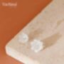 Vachana Shell Lily Sterling Silver Dangle Earrings, thumbnail 5 of 10