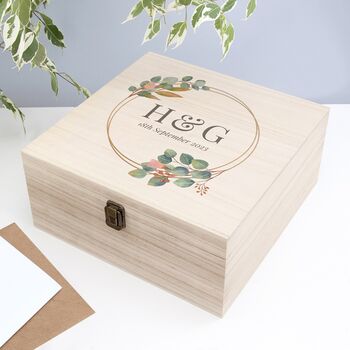 Personalised Wedding Date Memory Box, 4 of 8