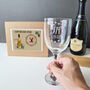 Personalised 50th Birthday Engraved Wine Glass Gift, thumbnail 2 of 9