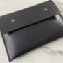 Personalised Black Leather A5 Travel Documents Folder, thumbnail 11 of 12