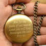 Personalised Pocket Watch With An Octagonal Design, thumbnail 5 of 6
