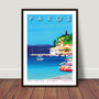 Paxos, Greek Island Print, Can Be Personalised, thumbnail 2 of 3