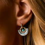 Sundar Fan Turquoise Sterling Silver Earrings, thumbnail 1 of 9