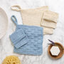 Face Cloth And Scrub Pad Beginner Knitting Kit, thumbnail 3 of 10