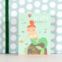 Mini Glittery Mermaid Birthday Card, thumbnail 3 of 5