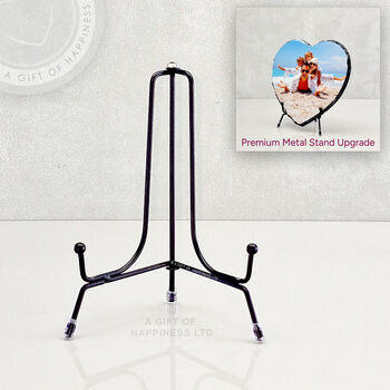 Large Heart Rock Photo Slate For Family Moments, 4 of 5