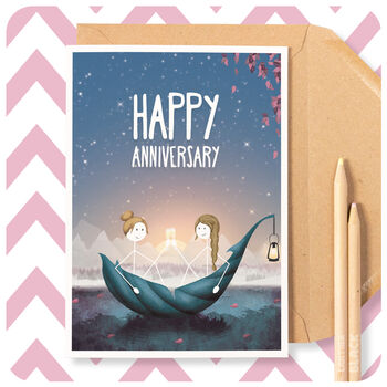 Anniversary Card For Wife, Girlfriend, Lesbian Couple, 5 of 5