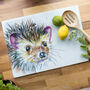 Inky Hedgehog Glass Worktop Saver, thumbnail 1 of 6