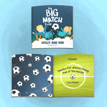 'The Big Match' Personalised Football Book For Dad, 5 of 12