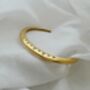 Torque Angled Pave Cuff 18k Gold Waterproof Bracelet, thumbnail 2 of 10