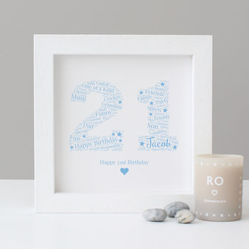 Personalised 21st Birthday Gift Print, 4 of 6