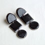 Fair Trade Eco Recycled Paper Chunky Dangle Earrings, thumbnail 4 of 12