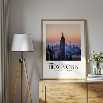 New York City Skyline Wall Art Print, Travel Print, 5 of 5