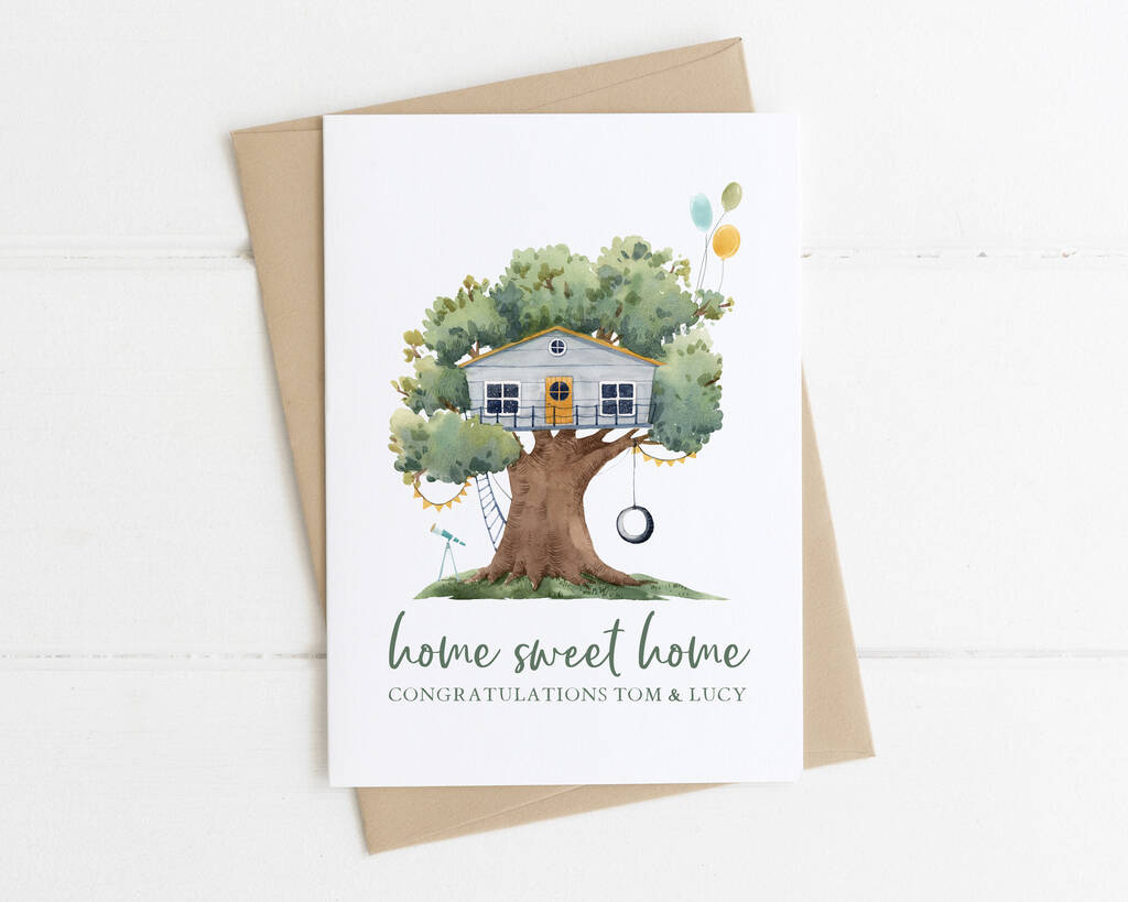 Personalised New House Card By Hope & Eve