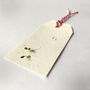 Roses Recycled Wrapping Paper And Plantable Tag Set, thumbnail 5 of 6
