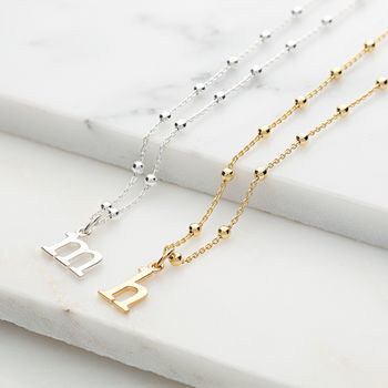 Personalised Satellite Chain Initial Necklace, 2 of 10