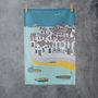 Coastal Village Tea Towel, thumbnail 1 of 4