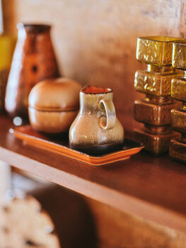 H Kliving 70's Ceramics 8am Milk Jug, 3 of 3