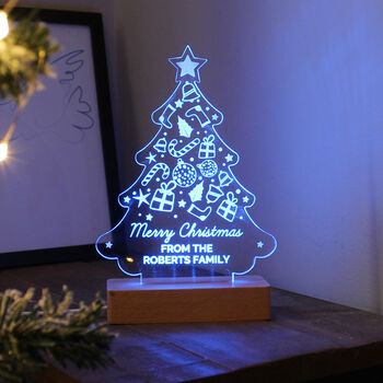 Personalised Christmas Tree LED Light, 12 of 12