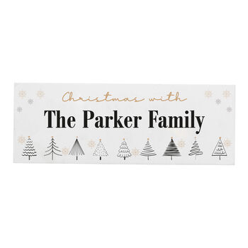 Personalised Christmas Tree Wooden Mantel Decoration, 5 of 5