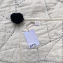 Phoebe Hand Stitched Quilted Throw Ivory And Black, thumbnail 4 of 8