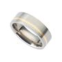 Personalised Titanium Ring With Gold Inlay, thumbnail 1 of 5