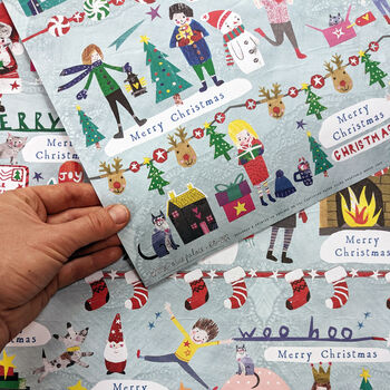 Eco Friendly Merry Christmas Wrapping Paper, 4 of 5