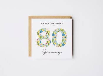 Personalised Happy 50th Birthday Card Liberty Style *Age Options, 9 of 10