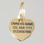 Tiny 20mm Cat ID Tags, Heart Or Round, thumbnail 4 of 7