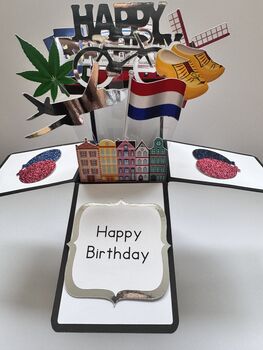 Amsterdam Themed 3D Birthday Card, 7 of 7