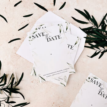 Save The Date Magnets Botanical Wedding Cards, 7 of 9