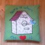 Embroidered Cuckoo Clock Cushion Cover, thumbnail 1 of 1