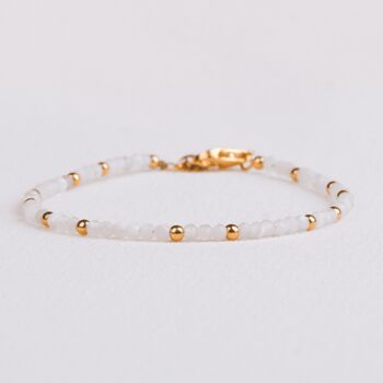 Natural Moonstone Beaded Bracelet, 2 of 6