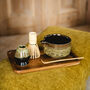 Matcha Tea Making Set In Blue And Brown Reactive Glaze, thumbnail 1 of 6