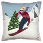 Alpine Skiing Girl Cushion, thumbnail 2 of 4