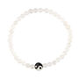 White Quartz Yin Yang Beaded Stacker Bracelet, thumbnail 1 of 2