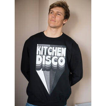 Kitchen Disco Men's Slogan Sweatshirt, 2 of 5