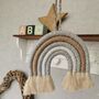 Macrame Rainbow Personalised,Beige Nursery Wall Hanging, thumbnail 9 of 12