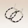 Baby Nazaria Black Beaded Silver Bracelet/Anklet, thumbnail 1 of 4