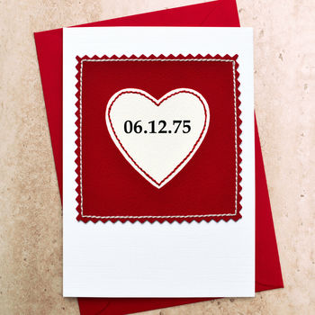 Special Date Personalised Anniversary Card, 5 of 6