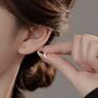 Love You To The Moon And Stars Sterling Silver Earrings, thumbnail 3 of 6