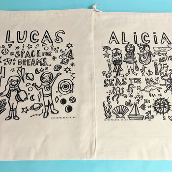 Personalised Colour It In Craft Sack, 3 of 12