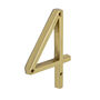Brass Bee Premium House Numbers In Brass Five Inch, thumbnail 6 of 11