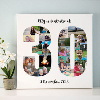 Personalised 30th Birthday Photo Collage, 7 of 8