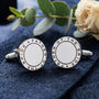 Father Of The Bride Round Cufflinks, thumbnail 1 of 8