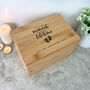 Personalised Bamboo Urn For Cremation Ashes Angel Baby Design, thumbnail 6 of 12