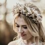 Paisley Boho Bridal Dried Flower Crown Wedding Headband, thumbnail 1 of 3