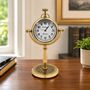 Personalised 50th Golden Wedding Anniversary Desk Clock Gift, thumbnail 4 of 11